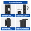 BLIKA 36" Side Mount Cable Railing Posts, Stainless Steel, Level