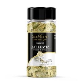 GranAroma Whole Bay Leaves, Herbal Flavor, Stews & Curries, Versatile Ingredient (0.4 Ounce)