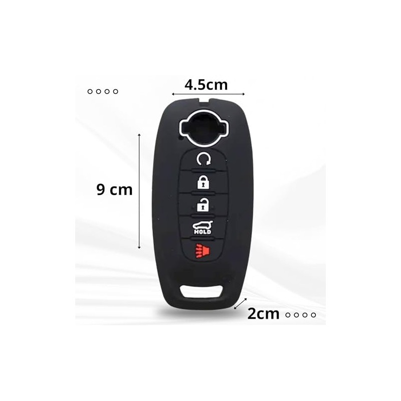 Genérico Funda de Silicona para Llave de Coche Nissan Versa