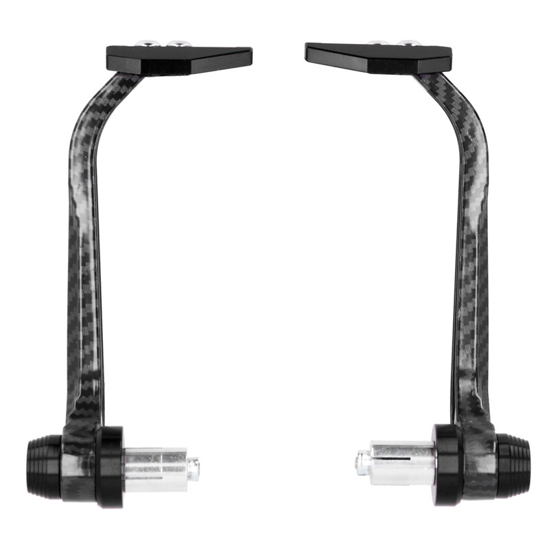 Motorcycle Handlebar Guard Carbon Fiber Style Aluminium Alloy Universal 22mm/0.87inBlack