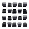 3/4" Square Tubing End Caps (20-Pack) - Durable Plastic Pipe