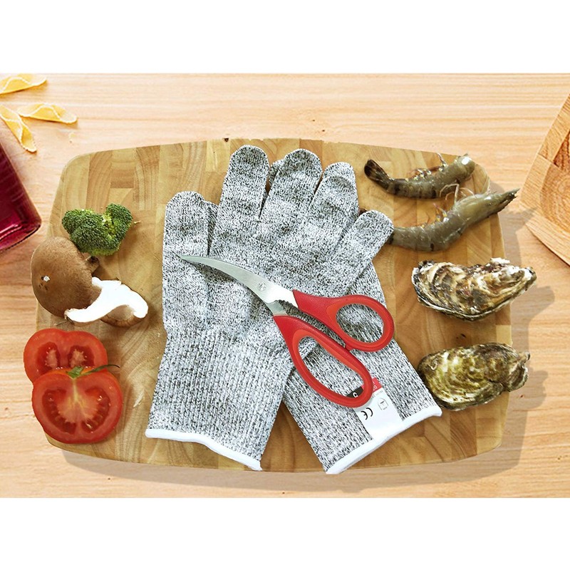 MINGZE 1 Piece Multifunctional Kitchen Scissors Fine Lobster Shears Shrimp