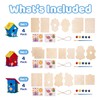 Neliblu DIY 12 Wooden Bird House Kits - Creative Arts