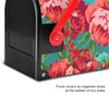 Kcldeci Red Green Rose Magnetic Mailbox Cover Mailbox Cover Magnetic