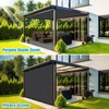 Amagenix 90% Pergola Shade Cover 13'X 18' Dark Grey Sun