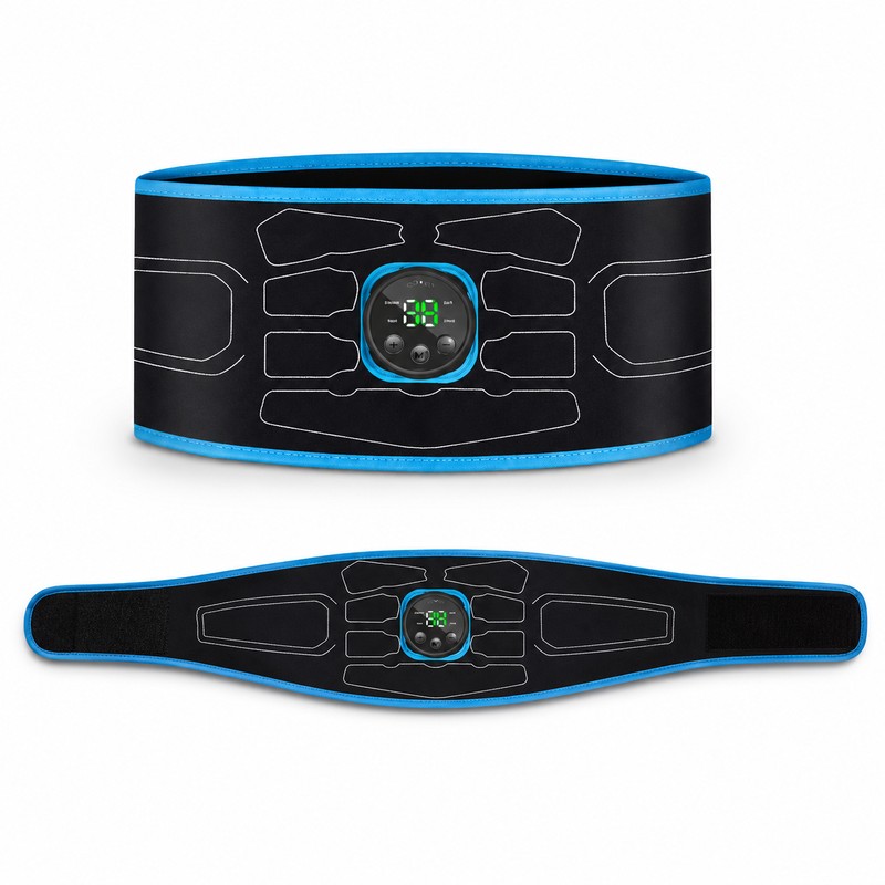 EMS Abdominal Muscle Stimulator Belt for Adult Fitness – Portable
