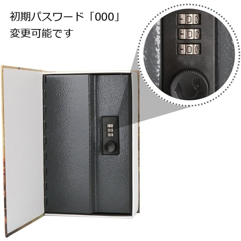Hidden Dictionary Safe, Dial, 9.5 x 6.2 x 2.2 inches