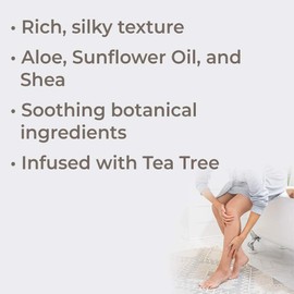 Plant Therapy Tea Tree Body Lotion with Aloe and Shea, Hydrate and Nourish Skin with Botanical Ingredients, 8 oz
