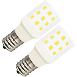 DAPSHU Kei D28k Kel 2812 Freezer Light Bulb 4W D28M 2815 Replacement Refrigerator Led 100-265V E17 3.8W 40W Halogen Equivalent 400lm 6000K Pack of 2