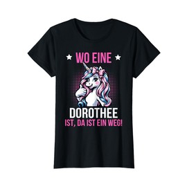 Name Dorothee First Name Saying Birthday Funny T-Shirt, black