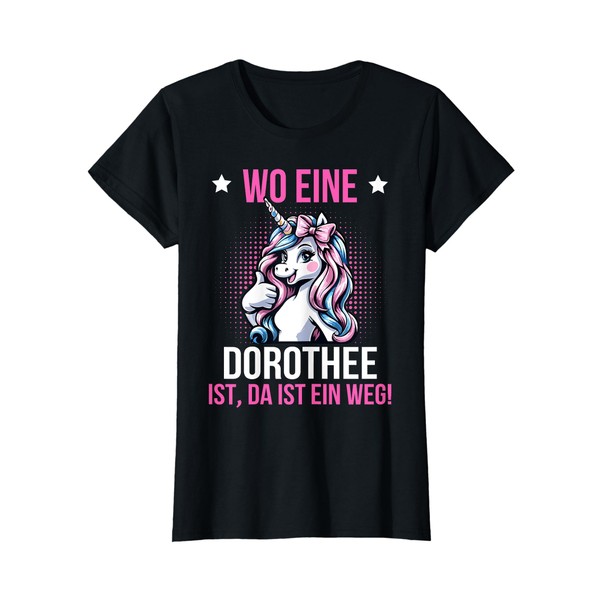 Name Dorothee First Name Saying Birthday Funny T-Shirt, black