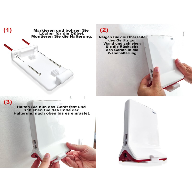 Decoralin Wall Mount for Fritz Repeater 3000 and 6000, Heavy
