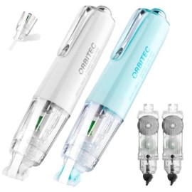 CRIOUFOX Refillable White Out, Retractable White Out Tape, 4 Pcs Easy to Use Applicator