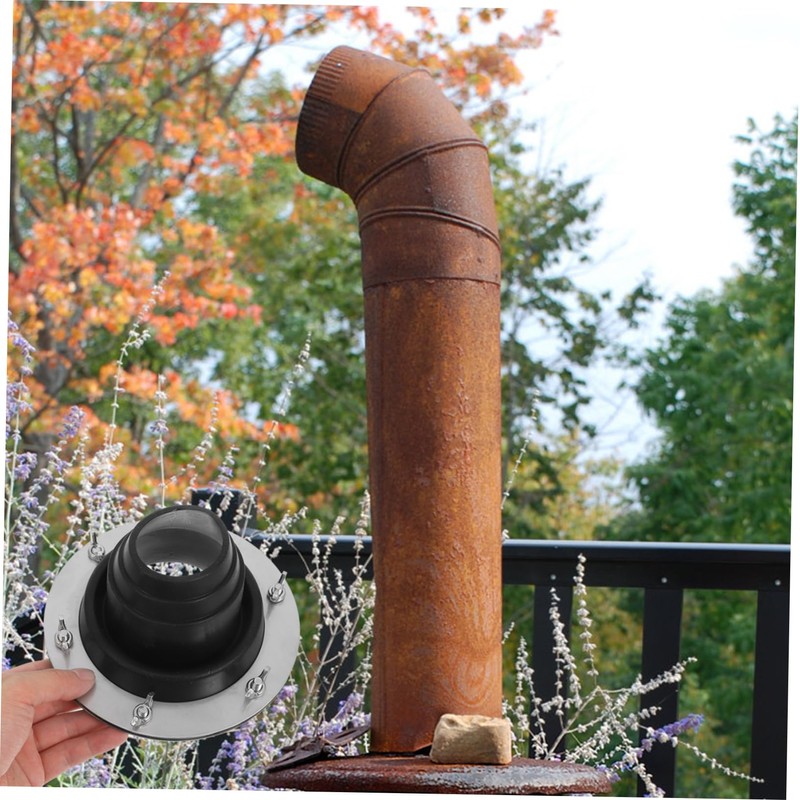 BESPORTBLE Stainless Steel Scald Ring for Tent Grill Chimney Fireproof