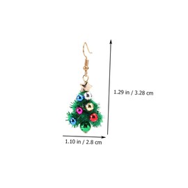 Abaodam 3sets Chic Christmas Earrings Xmas Tree Ear Decor Dangly Jewelry Perfect Christmas Present 2pairs*3