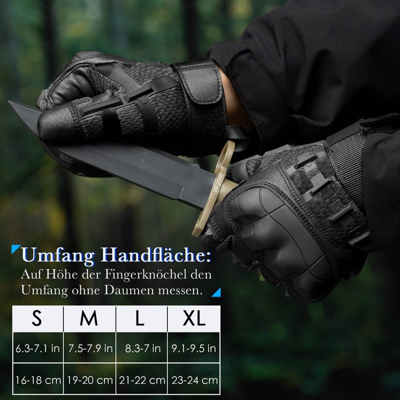 Neusky Men's Tactical Gloves, Usage Gloves, Summer Touchscreen Gloves, Motorcycle