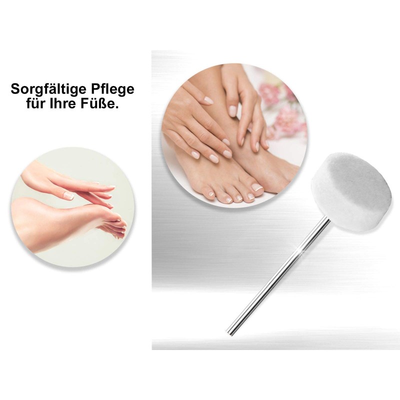 Nail Polisher for Pre and Polished Finish. Cutter for Fusspflegeräte
