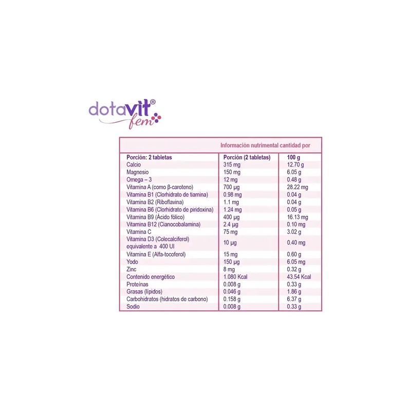 Dotavit Fem Con 60 Tab Suplemento