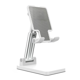 Leavnea Cell Phone Stand,Adjustable Angle Height Phone Honder for Desk,Fully Foldable Portable Phone Mount,Compatible with All Mobile Phones and Small Tablet.