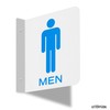 Men's Restroom + Women's Restroom Sign | 6" x 6"