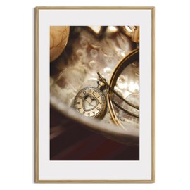 20x30 Round Corner Poster Frame, Solid Oak Picture Frame with Mat For 16x24, 20 by 30 Poster Frame Handcrafted Rounded Corner Photo Frame with Tempered Glass for Art Prints, Oak, 1 Pack