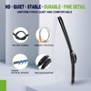 OEM QUALITY 22" + 22" PARRATI Premium All-Season Windshield Wiper