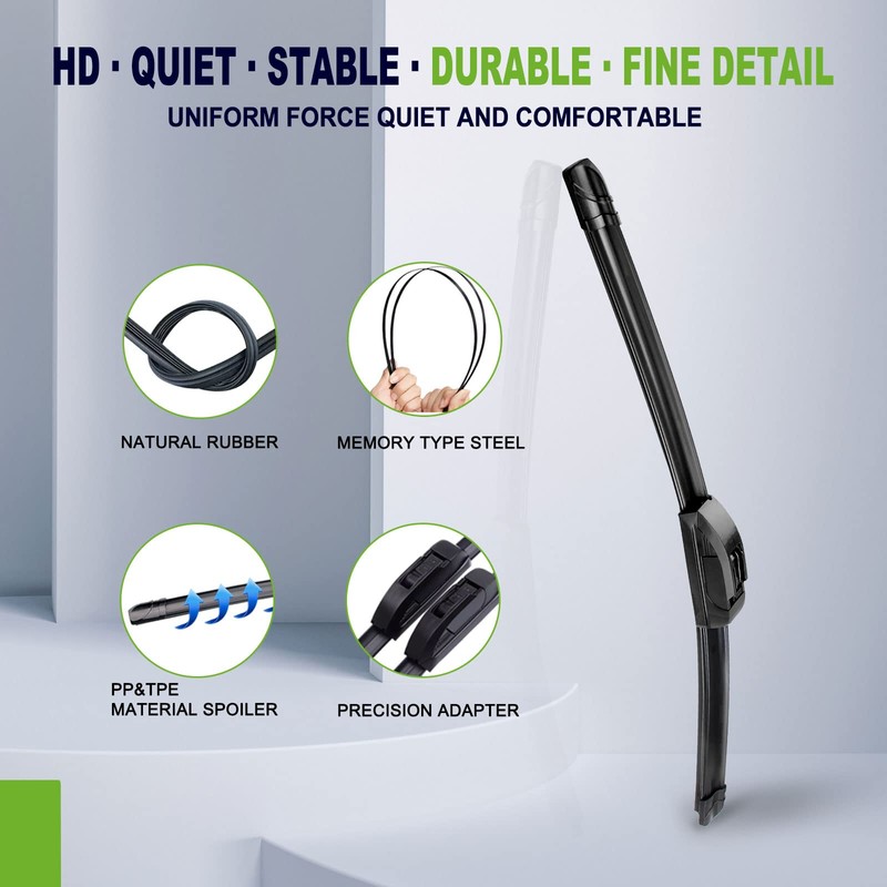 OEM QUALITY 22" + 22" PARRATI Premium All-Season Windshield Wiper