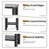EasyUp Outdoor Side Table & End Table, 2-Tier Waterproof Resin