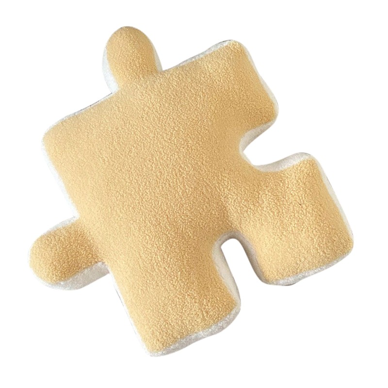 Plush Throw Pillow Ultra Soft Cushion Puzzle Special Shaped for