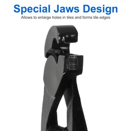 SPEEDWOX Parrot Tile Nibbler, 8" Tiles Cutter and Nippers with TPR Hangles, for Porcelain Mosaic Ceramic Mirror Tile Snipper Score Tile Working