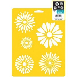 Delta Creative Stencil Mania Stencil, 7 by 10-Inch, 970720710 Daisies