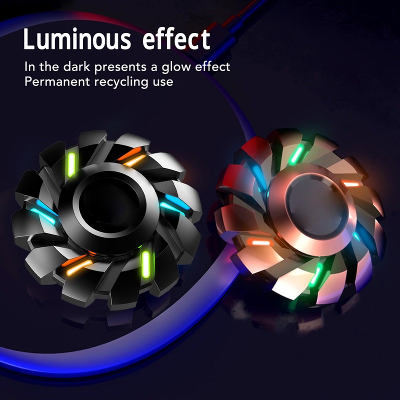Luminous Fingertip Rotating Toy Stress Reduction and Anxiety Relief Cool