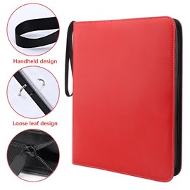 Pokémon Card Scrapbook - Pokémon Scrapbook - Card Scrapbook - 9 Compartments - 50 Pages - Capacity up to 900 Cards - With Zip Tie - Suitable for MTG Cards, Sports Cards etc