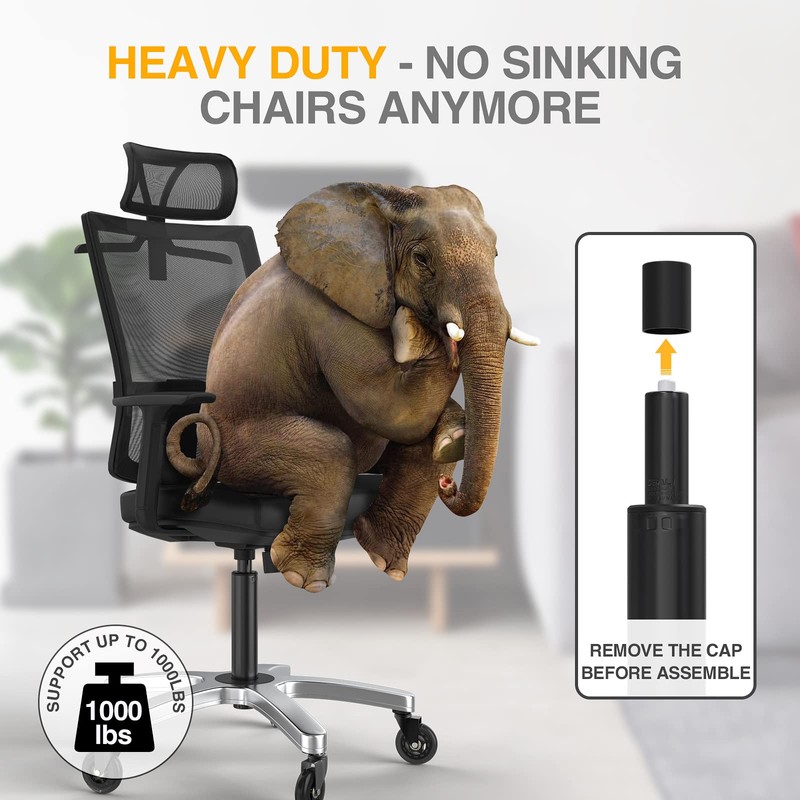 Office Chair Cylinder Replacement,Heavy-Duty Gas Lift Cylinder Fits Most Chairs,Highest