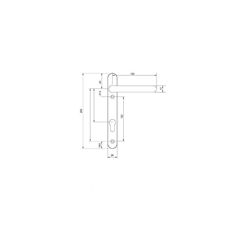 Fab & Fix - UPVC Hardex Satin (Silver) Windsor Door