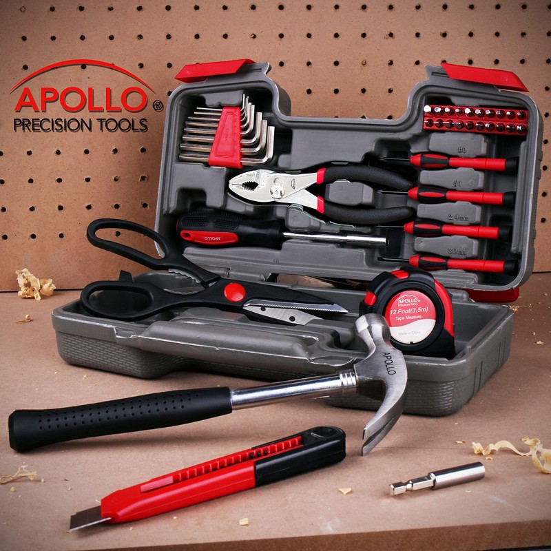 Apollo Tools Original 39 Piece General Household Tool Set in