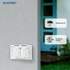 ELEGRP Horizontal Outdoor Cover for Duplex Receptacles, 2-Hole Weatherproof Wall