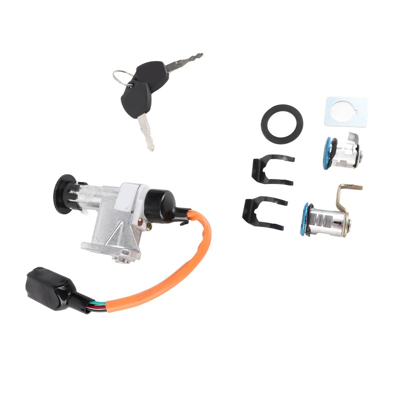 Ignition Switch Assembly Stainless Steel for Chinese GY6 Electric Scooter