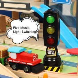 Gammaeon Traffic Light, Mini Road Safety Signs Traffic Signal Traffic Lights Pretend Play Early Educational for Christmas Birthday Gifts