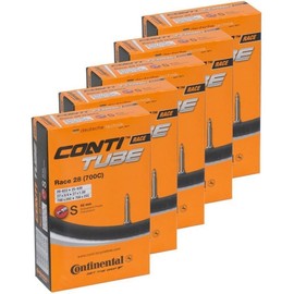 Continental Bicycle Tubes Race 28 700x20-25 S42 Presta Valve 42mm Bike Tube - Value Bundle 5-in-1 Bicycle Tube 700c