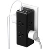 NVEESHOX Regleta Enchufe Multiple, Multicontacto USB con 6 Salidas CA