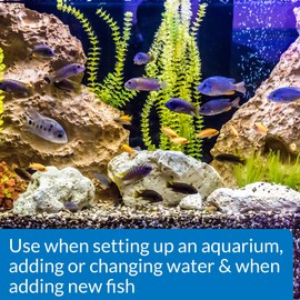 API QUICK START Freshwater and Saltwater Aquarium Nitrifying Bacteria 1-Ounce Bottle, Blues & Purples