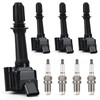 Set of 4 Ignition Coil Pack Spark Plug Compatible with