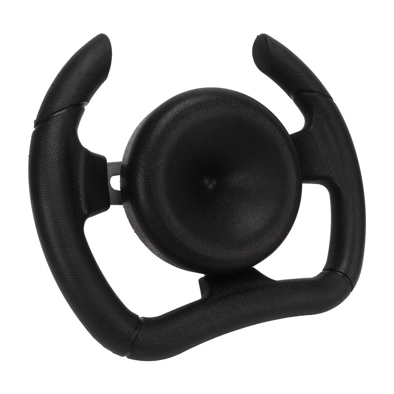 277mm Racing Steering Wheel with 135mm Adapter Black PU Universal