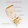 JFKJKQH Small Jewelry Box,Travel Jewelry Organizer Case with Stylish Braided