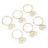 80pcs Ring Shape Paper Clips Rustproof Multifunction Multifunction with Clear