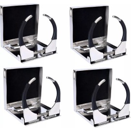 Amarine Made Marine Boat Car Adjustable Can Cup Holder Stainless Steel Folding Drink Holder