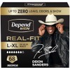 Depend Real Fit Adult Diapers, Incontinence Underwear for Men, Disposable,