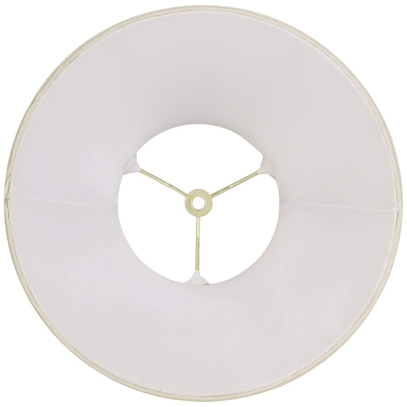 Creme Medium Bell Lamp Shade (Pre-Assembled) 6" Top x 12"