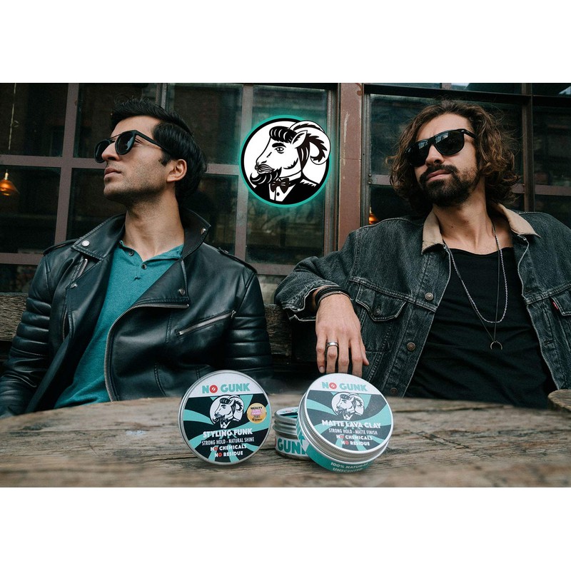 No Gunk 100% Natural Matt Clay Hair Wax / Hair